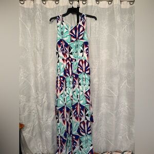 New Directions Vibrant Patterned Jumpsuit